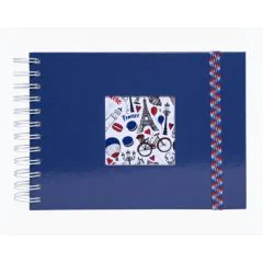 Album photos à spirales - 230 x 160 mm - Bleu : EXACOMPTA French'Class  image