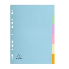 EXACOMPTA : Jeu de 6 intercalaires neutres en carte recyclée 1606E
