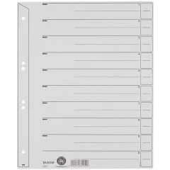Photo Intercalaires en carton - 240 x 300 mm - Gris : LEITz