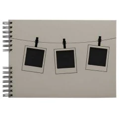 Album photos à spirales - 320 x 220 mm - 150 photos - Beige : EXACOMPTA Instants