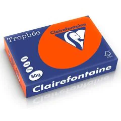 Ramette de papier Trophée de 500 feuilles A4 - Rouge Cardinal : CLAIREFONTAINE Photo