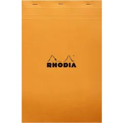 Bloc-Notes quadrillé - 210 x 318 mm A4+ : RHODIA N°19 Couverture Orange Modèle