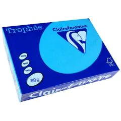 Ramette de papier Trophée de 500 feuilles A4 - Bleu Royal : CLAIREFONTAINE Photo
