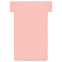 Fiches T - Indice 2 / 60 mm - Rose : NOBO Lot de 100 visuel