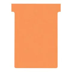 Photo Fiches T - Indice 3 / 92 mm - Orange : NOBO Lot de 100  réf. 2003009