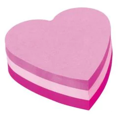 POST-IT : Notes adhésives en forme de coeur - 2007-H