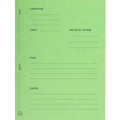 Dossier de plaidoirie  Avocat  - Vert tilleul  220103E Exacompta