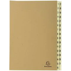 Trieur Numérique 31 compartiments Brun EXACOMPTA 22219E