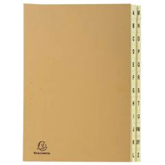 Trieur Alphabétique - 24 compartiments de A à Z - Brun EXACOMPTA Image
