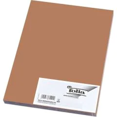 Caoutchouc Mousse - Marron chevreuil - 200 x 290 mm : FOLIA Lot de 10 Visuel