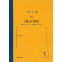 ELVE 2440 : Carnet de chantier - Bimensuel /15 jours (Gestion du personnel)