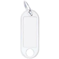 Lot de 10 Porte-clés - Blanc : WEDO Visuel
