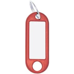 Lot de 10 Porte-clés - Rouge : WEDO Visuel