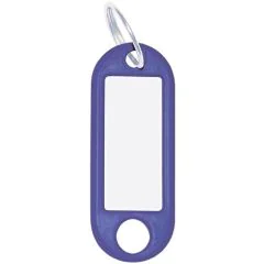 Lot de 10 Porte-clés - Bleu : WEDO Visuel