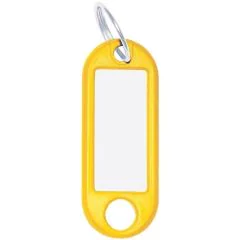 Lot de 10 Porte-clés - Jaune : WEDO Visuel
