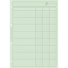BLOC AUDIT VERT : 3 colonnes - Feuille de travail (ELVE 2633)