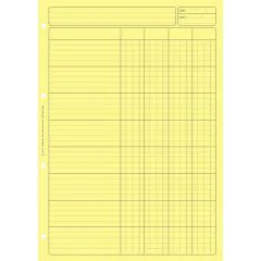 BLOC AUDIT JAUNE : 4 colonnes avec en-tête 2641 Elve
