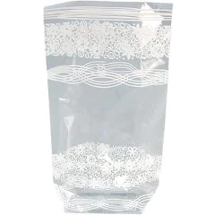 Sachet en cellophane imprimé - Dentelle - 115 x 190 mm : FOLIA Lot de 10 Modèle