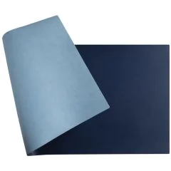 Sous-mains Bicolore - 350 x 600 mm - Marine/Ciel : EXACOMPTA Home Office image