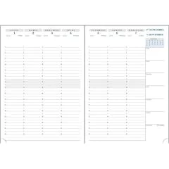 Agenda 2024/2025 Semainier de bureau SAD29 297 x 210 mm EXACOMPTA