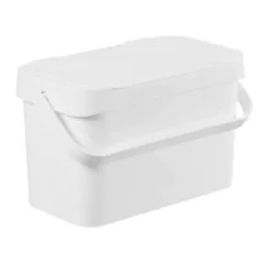 Poubelle bio avec couvercle - 5 litres Blanc KEEEPER Collect Biowaste
