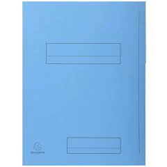 Lot de 50 Chemises rigides imprimées - Bleu EXACOMPTA Super 210 Modèle
