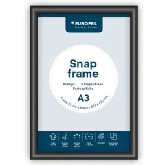 Cadre Porte affiche - A3 - Noir : EUROPEL image