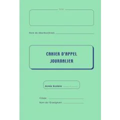 Cahier d'appels journaliers 36285 ELVE : Lot de 5 