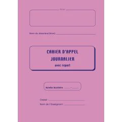 Cahier d'appels journaliers 36286 ELVE : Lot de 5 