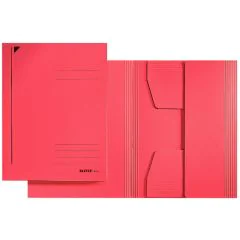 Photo Chemise-trieur à 3 rabats A4 - Rouge : LEITZ - 3924-00-25