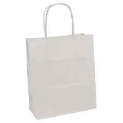 Sac en papier - 160 x 80 x 210 mm - Blanc CLAIREFONTAINE Lot de 25 visuel
