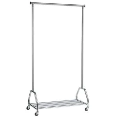 Porte-manteaux sur roulettes avec porte-bagage : UNILUX Groom 400050647