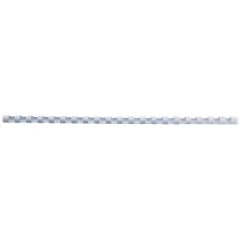 Baguettes de 21 anneaux - 8 mm - Blanc : GBC Lot de 100 visuel
