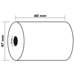 Lot de 30 bobines  pour carte bancaire - 60 x 47 x 12 mm 40902E d'Exacompta 