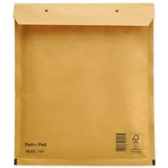 Pochettes d'expédition à coussin d'air - Marron - 240 x 275 mm : MAIL MEDIA Lot de 100 Visuel