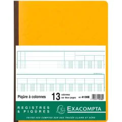 Registre 13 colonnes 320 x 250 mm EXACOMPTA 4130E Modèle