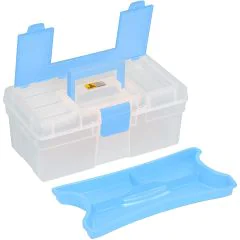 Boîte de rangement avec poignée - Plastique - Bleu : ALLIT McPlus Clear 12.5 Visuel