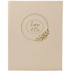 Livre d'or - 270 x 220 mm - 100 pages - Latte : EXACOMPTA Ringflower couverture