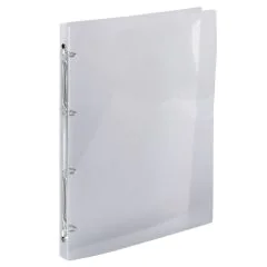 Exacompta 511944E Crystal : Classeur souple Cristal - 4 anneaux