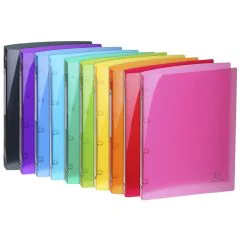 Classeur souple à 4 anneaux - Dos de 20 mm - Assortiment : EXACOMPTA Iderama Exemple