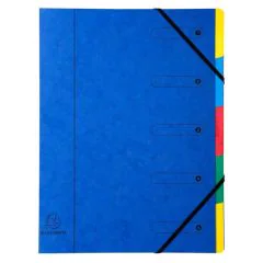 5205E EXACOMPTA  : Trieurs avec élastiques  Bleu