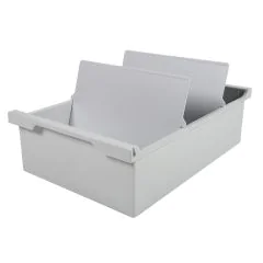 Bac pour 1200 fiches  - Format A5 - Gris lumière EXACOMPTA 52340D