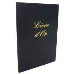 ELVE 530010 Livre d'or Classique - 220 x 170 mm - Noir (Registre)