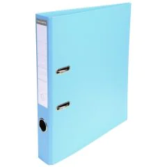 Classeur à levier en PVC - 50 mm de dos - Bleu clair EXACOMPTA Visuel