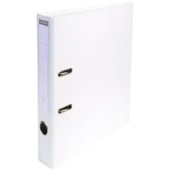 Classeur à levier en PVC - Dos de 50 mm - Blanc EXACOMPTA Visuel