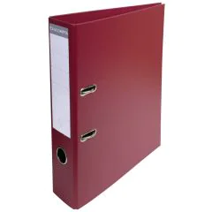 Classeur à levier en PVC - Dos de 70 mm - Bordeaux EXACOMPTA Image