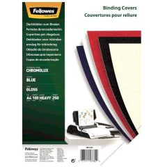 Couverture pour Reliure - Carton Blanc Chromolux FELLOWES Lot de 100 modèles