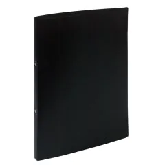 Exacompta 54191E : Classeur souple noir - 2 anneaux