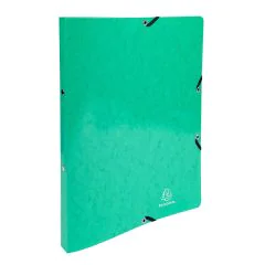 54898E Classeur Exacompta 2 Anneaux Vert foncé Carte lustrée Iderama