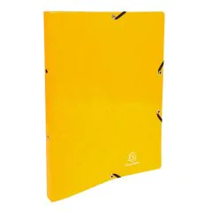 54899E Classeur Exacompta 2 Anneaux Jaune Carte lustrée Iderama